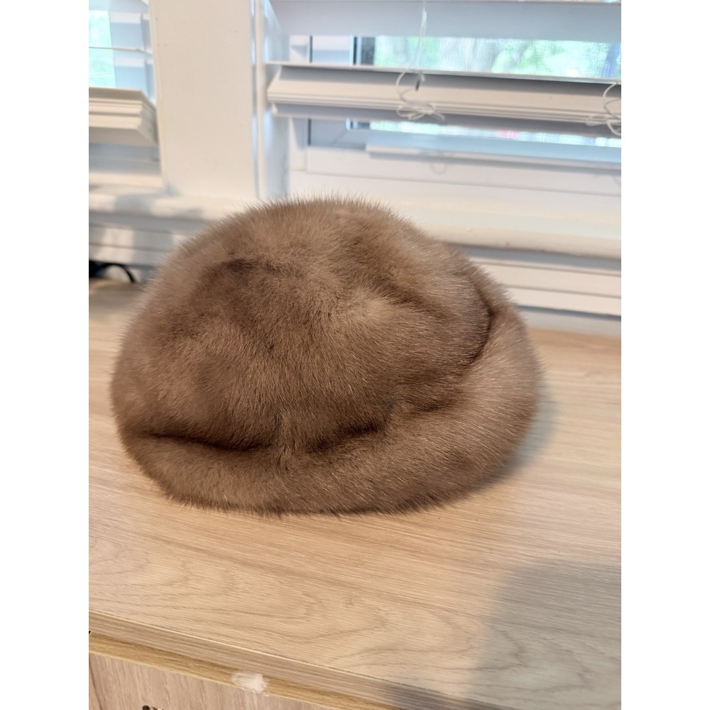 Vintage‎ Yudofsky Furs Womens Brown Mink Fur Hat